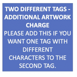 Extra Artwork Charge (£3)